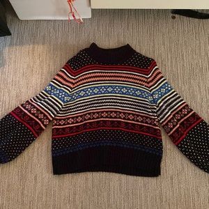 american eagle colorful patterned sweater
